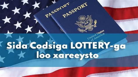 Sida Codsiga Lottery Ga Loo Xareeysto DV Lottery 2023 YouTube