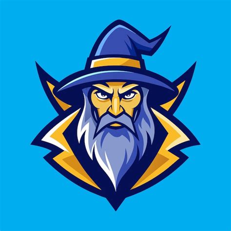 Premium Vector Wizard Mascot Logo Design Wizard Vector Illustration