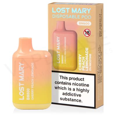 Cherry Peach Lemonade Lost Mary Bm Disposable Vape Lost Mary Bm