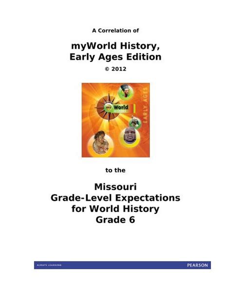 Myworld History Early Ages Edition Pearson