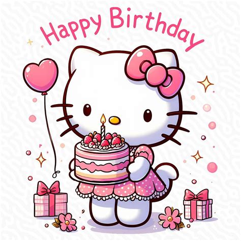 Hello Kitty Happy Birthday Transparent Png Inspire Uplift In 2024