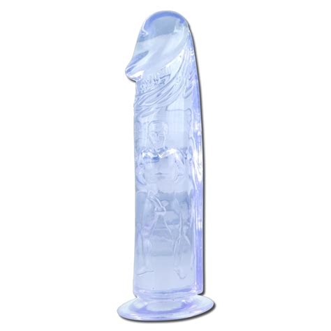 Dildo Perfect Bleu Translucide Pouces La Cl Du Plaisir