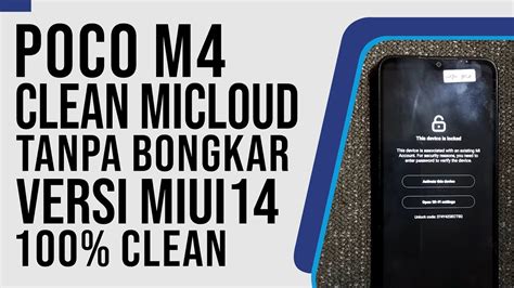 Bypass Micloud Clean Poco F Munch Mengatasi Lupa Akun Mi Redmi K S