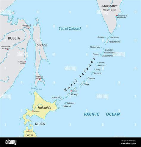 Japan kuril islands Stock Vector Images - Alamy
