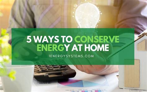 5 Ways To Conserve Energy At Home