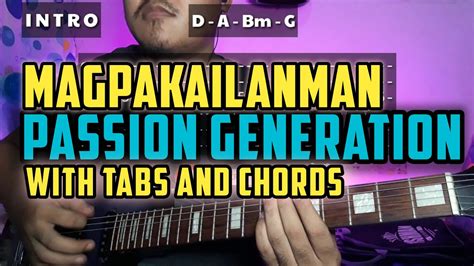 Magpakailanman Passion Generation Guitar Cover With Tabs And Chords Youtube