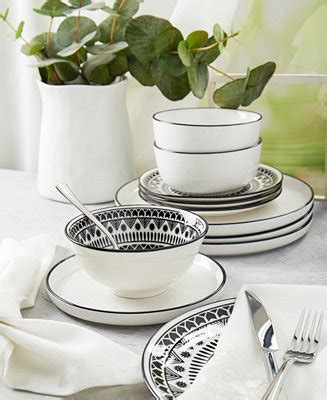 Tabletops Unlimited 12 Pc. Dinnerware Sets Collection - Macy's