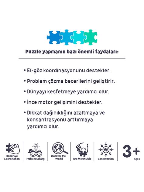 Focus Games Neverland Hayvanlarla Otobüs Puzzle 50 Parça Renkli Fiyatı