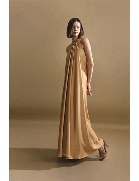 Long Satin Dress Molly Bracken E Shop