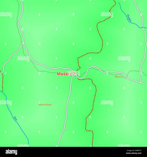 Map of Mutare City in Zimbabwe Stock Photo - Alamy