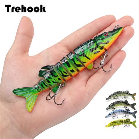 12 5cm 20g 9 Segement Swimbait Pike Wobblers Crankbait Fishing Lure