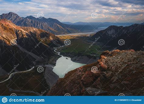 Sefton Bivvy Aoraki Mt Cook National Park New Zealand Stock Photo