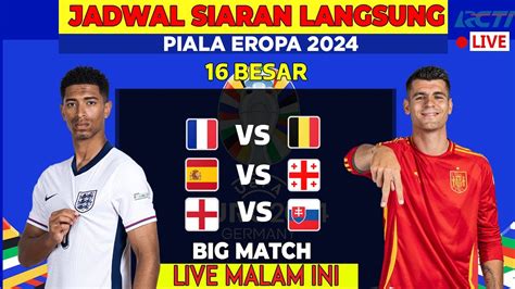 Jadwal Siaran Langsung Piala Eropa 2024 MALAM INI INGGRIS VS SLOVAKIA