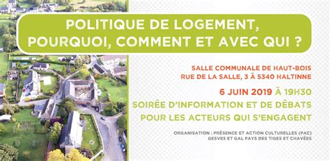 Soir E Dinformation Et De D Bat Politique De Logement Pourquoi