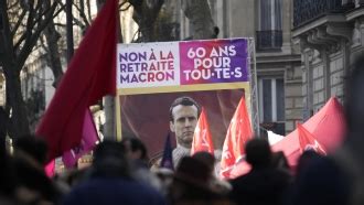 Protests Erupt In France Over Macrons Retirement Age Push VIDEO