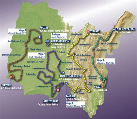 Tour de lAin parcours et profil des étapes Videos de cyclisme