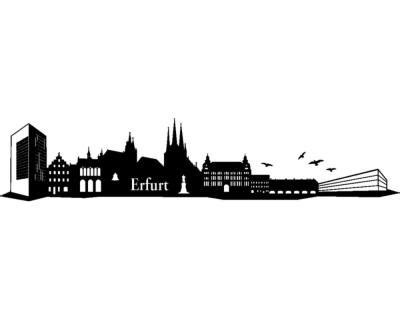 Wandtattoo Erfurt Skyline Wandaufkleber Plot U