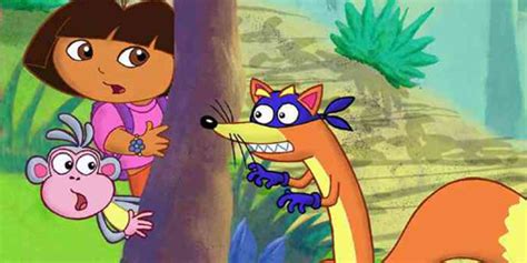 American top cartoons: Dora the explorer Swiper