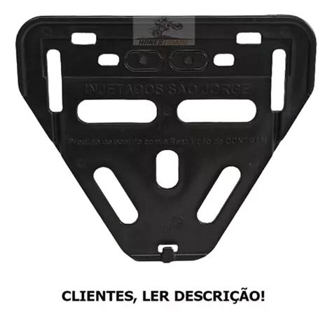 Moldura Suporte Placa Moto Protetor Mercosul Triangular Mercadolivre