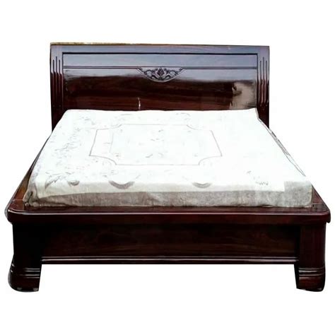 Full Size Dark Brown Teak Wood Cot Bed With Storage At Rs In Tenali