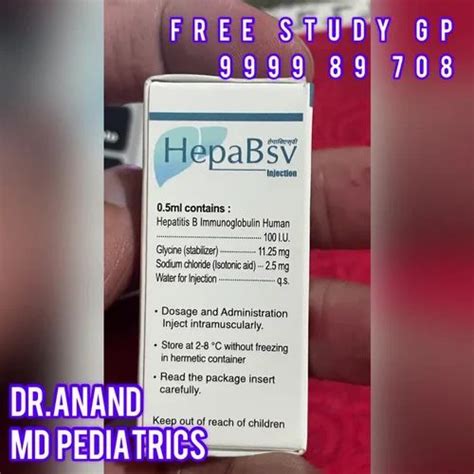 Hepabsv Human Hepatitis B Immunoglobulin Iu Injection At Rs