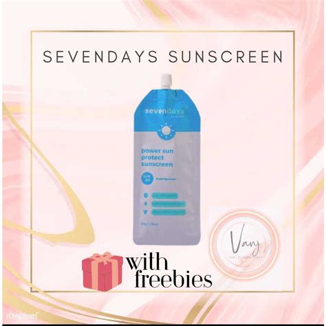 Sevendays Sunscreen 50g Spf40 Shopee Philippines