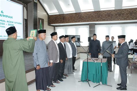 Anggota Baitul Mal Aceh Utara Di Lantik Sekda Harapkan Kerja