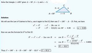 Law Of Cosines Formula Trung T M Gia S T M T I C Hotline