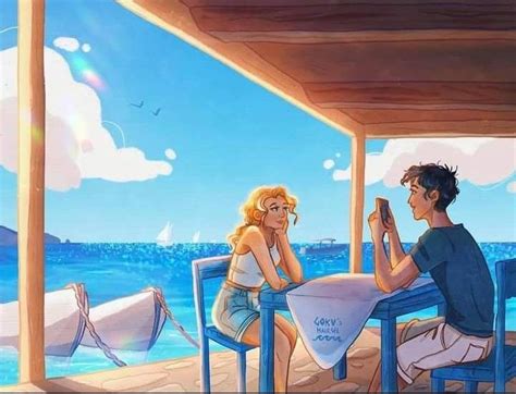 Pin De Aditih En Percabeth En Dibujos Percy Jackson Libros