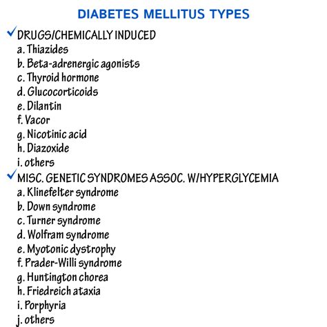 Clinical Pathology Glossary Diabetes Mellitus Types Advanced