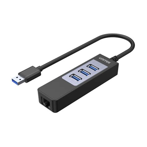 4-in-1 USB 3.0 Ethernet Hub