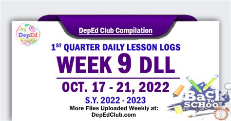 Week Quarter Daily Lesson Log Oct Dll