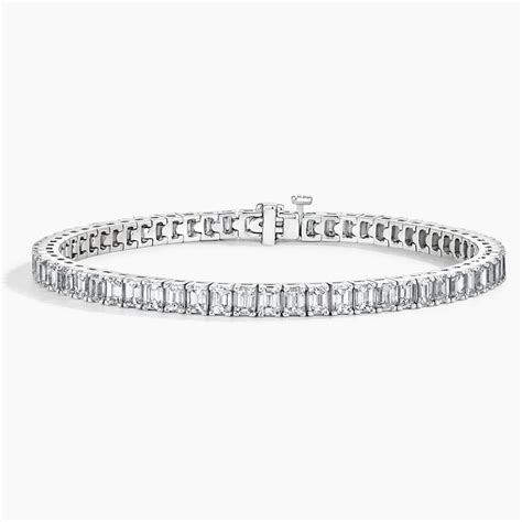 Luxe Emerald Cut Tennis Bracelet Brilliant Earth