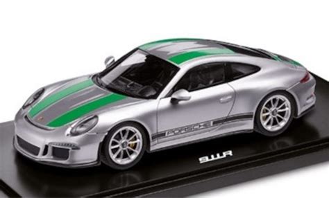 Miniature Porsche 991 R 1 18 I Spark 911 R Grise Verte 2017