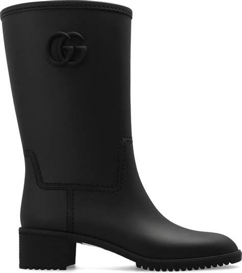 Gucci Logo Plaque Boots Shopstyle