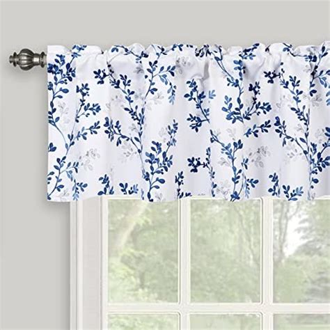 Cackleberry Home Navy Blue And White Ticking Stripe Valance