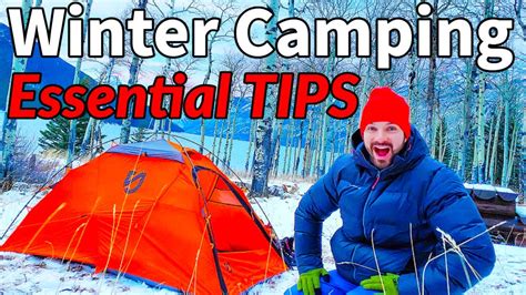 7 MUST DO TIPS For WINTER CAMPING YouTube