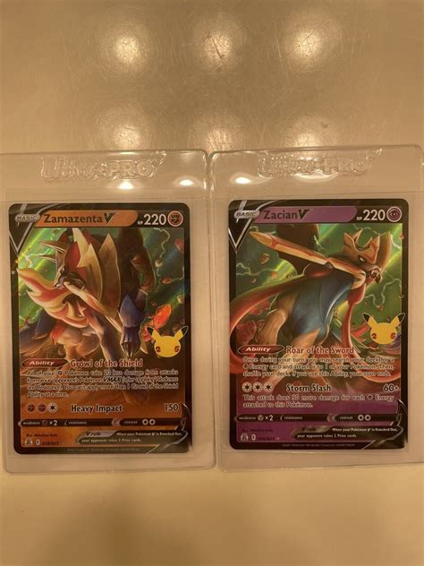 Zacian V And Zamazenta V Pokemon Celebrations Cards Values Mavin