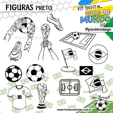 Kit Digital Copa Do Mundo 2022 Pandoca Design