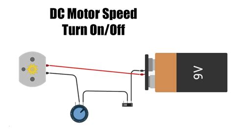 Control Speed On Off Dc Motor Simple Circuit Youtube