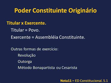 Nota D Constitucional Ed O Poder Constituinte Parte