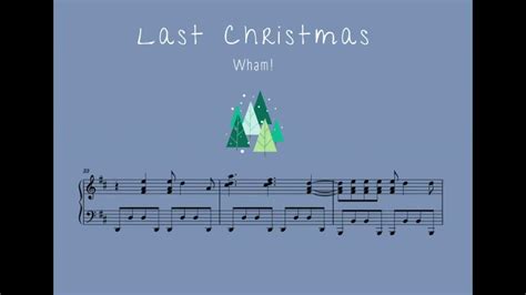 Last Christmas Wham Piano Cover Sheet Piano Christmas Pop Jazz Youtube