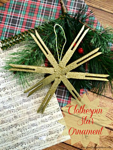 Clothespin Star Ornament Annmarie John