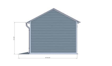 12x14 Gable Storage Shed Plan