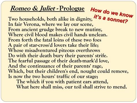 PPT Romeo Juliet Prologue Analysis PowerPoint Presentation ID