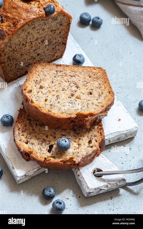 Banana bread loaf Stock Photo - Alamy