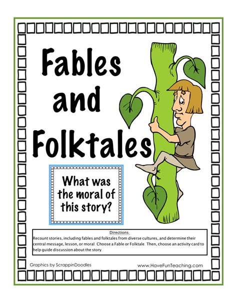 Fables And Folktales Activity Have Fun Teaching