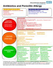 ANTIBIOTIC CROSS-SENSITIVITY CHART - Amikacin X X X X X X X X X X X X X ...