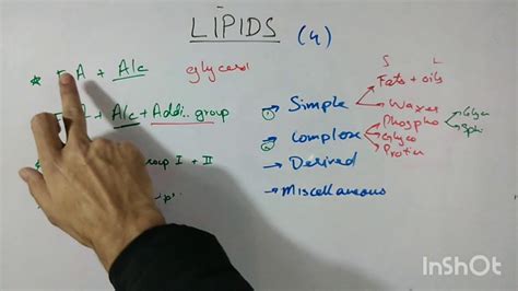 Biochem Of Lipids Part 1 Youtube