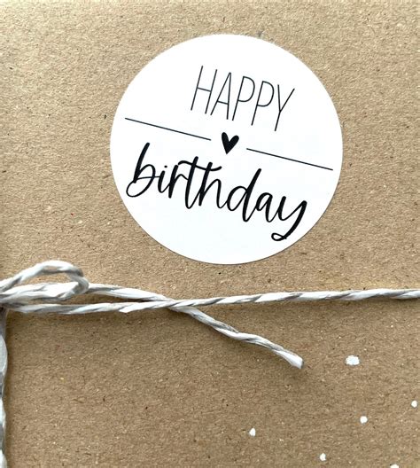 Aufkleber HAPPY BIRTHDAY Sticker Etikett Etsy De